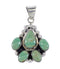 Southwest Sterling Silver And Turquoise Pendant RX95366
